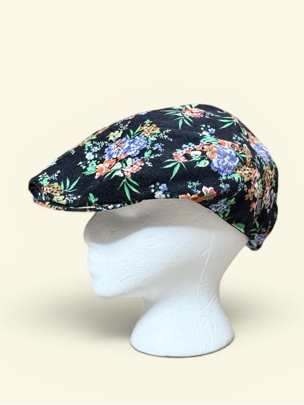 Flipside Hats Floral Corduroy Flat Cap Newsboy Cabbie